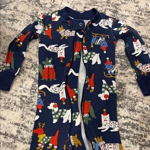Festive Navy Kids One Piece